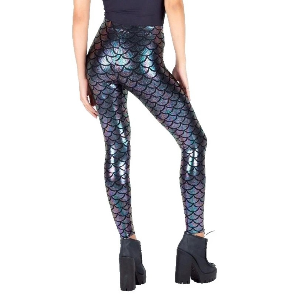 Blackmilk Black Iridescent Mermaid liquid Leggings